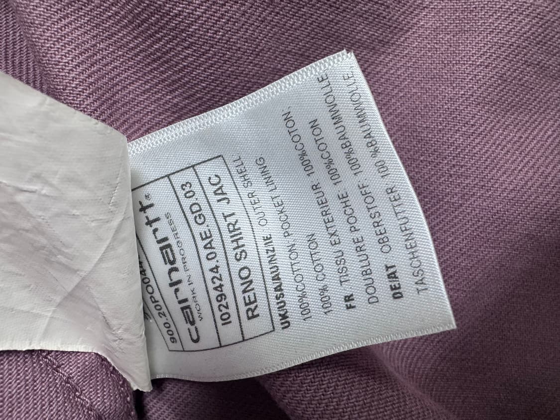 칼하트 레노 셔츠 핑크 L 상품이미지2