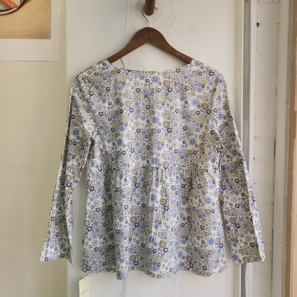 플라워패턴 면블라우스 상품이미지6