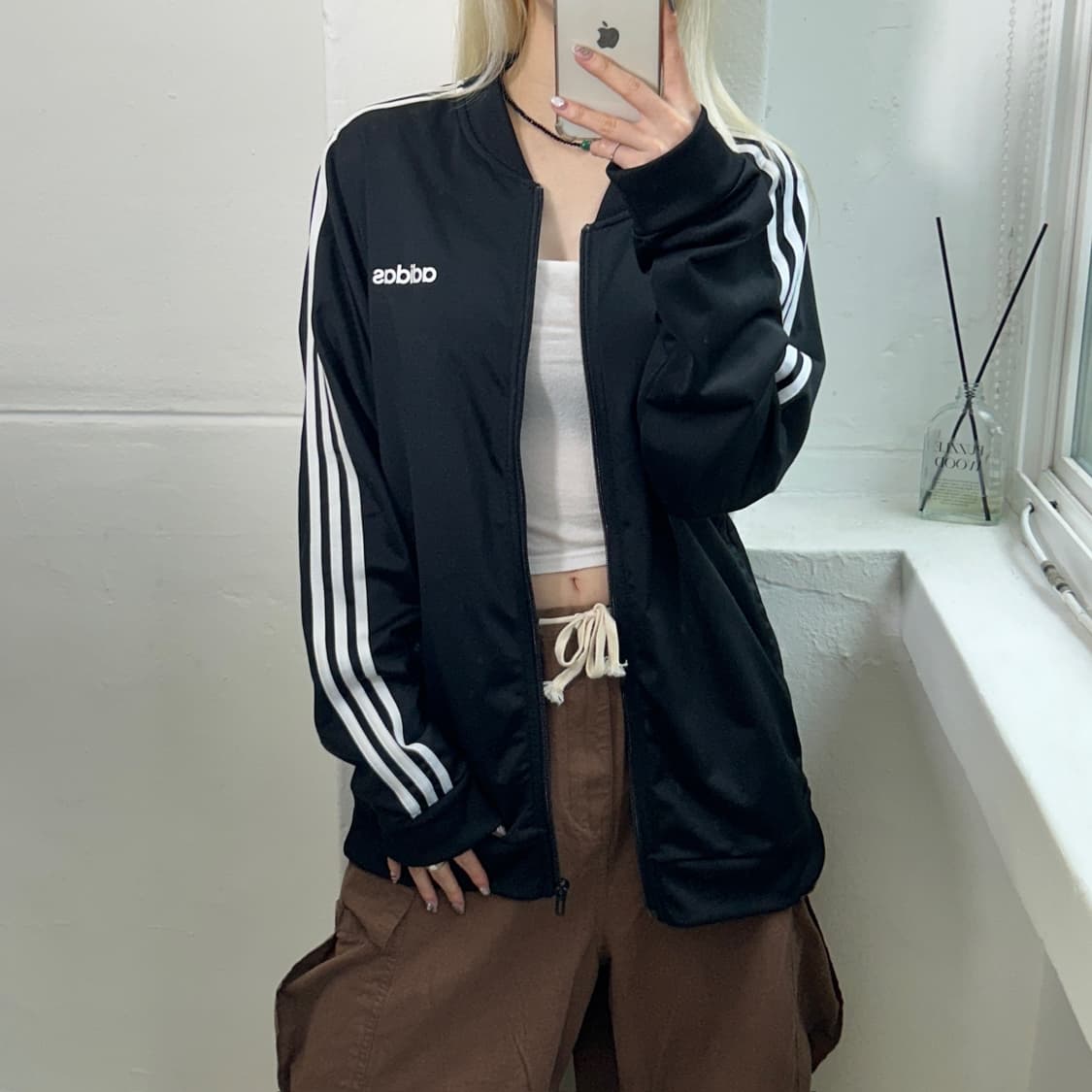 아디다스 삼선 블랙 져지 상품이미지1