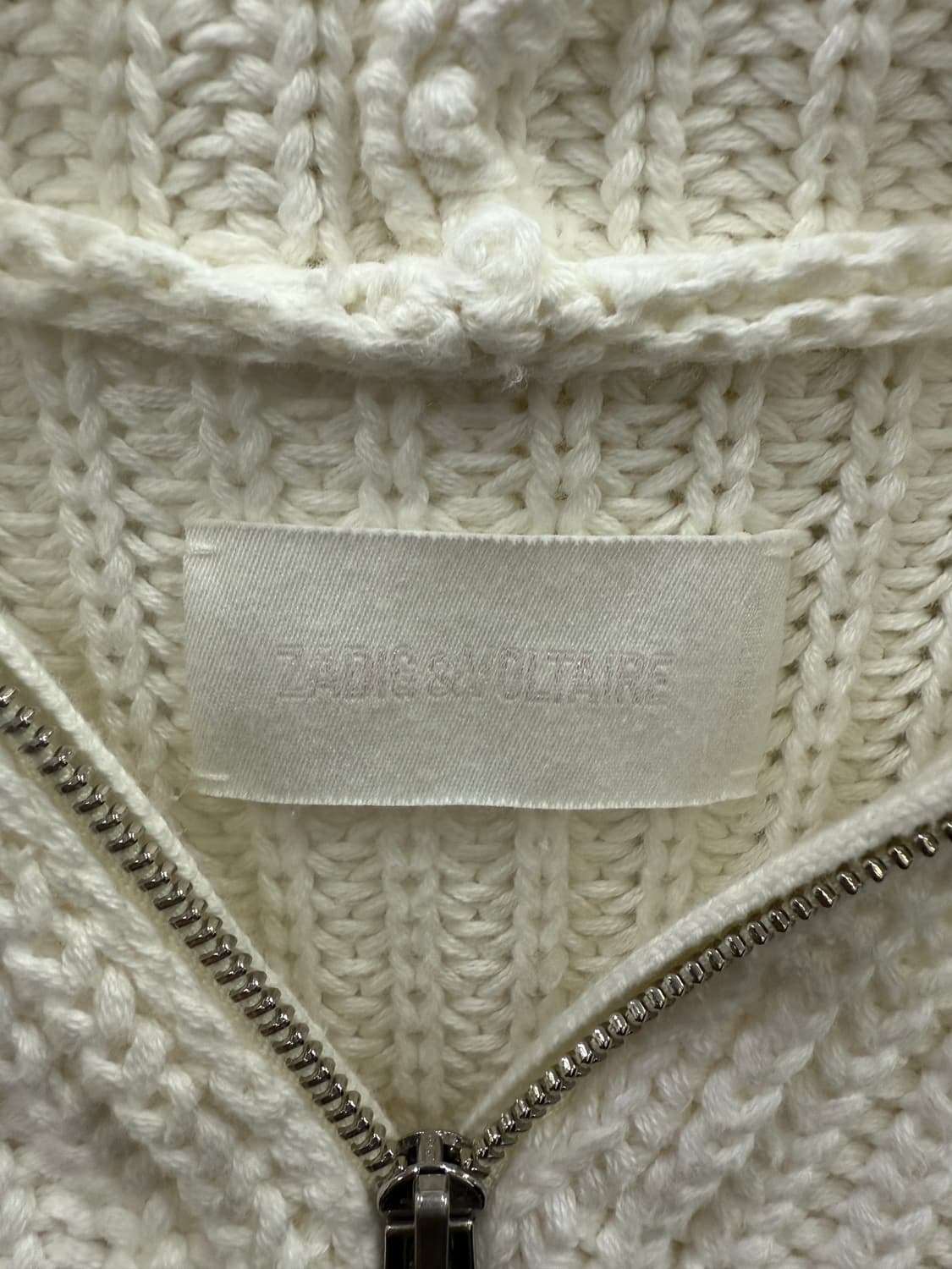 자딕앤볼테르 화이트 후드 니트 가디건 상품이미지4