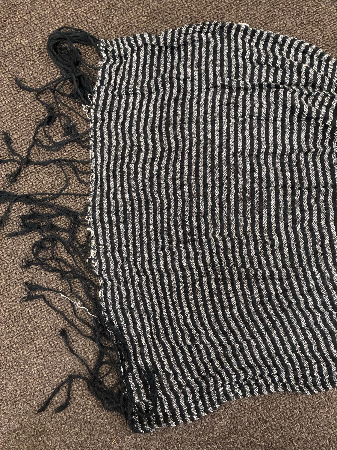 Japanese vintage 여성 줄무늬 머플러 상품이미지3