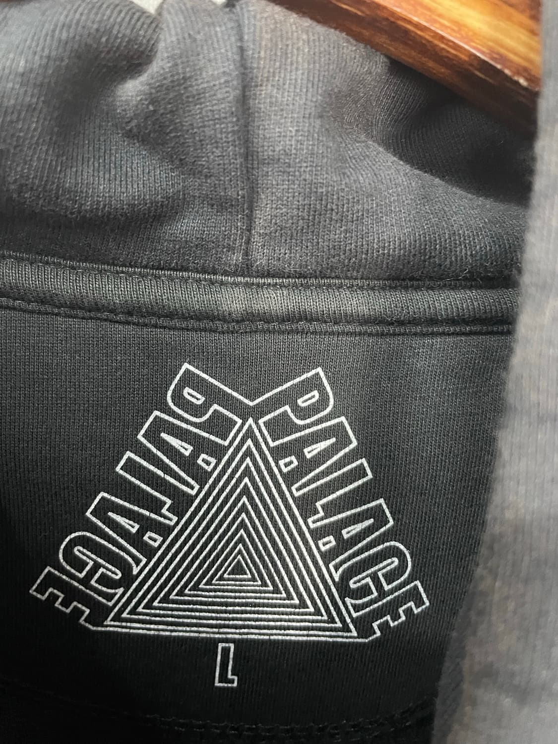 팔라스 빅로고 블랙 후드티 H1179 상품이미지7