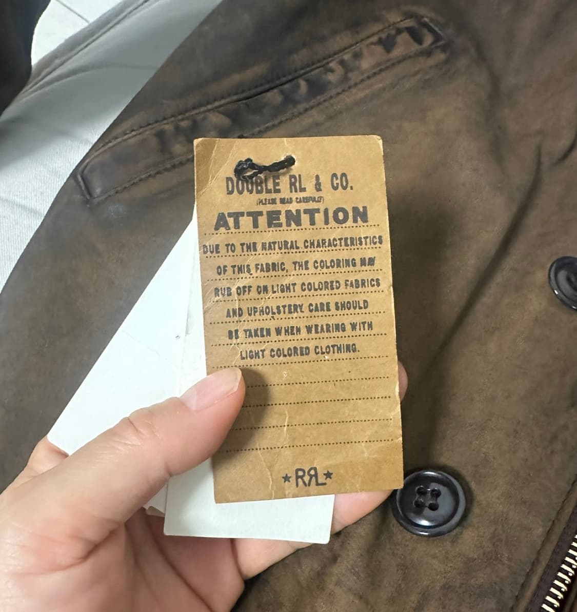 [XS] RRL 시어링 레더 덱 자켓 상품이미지4