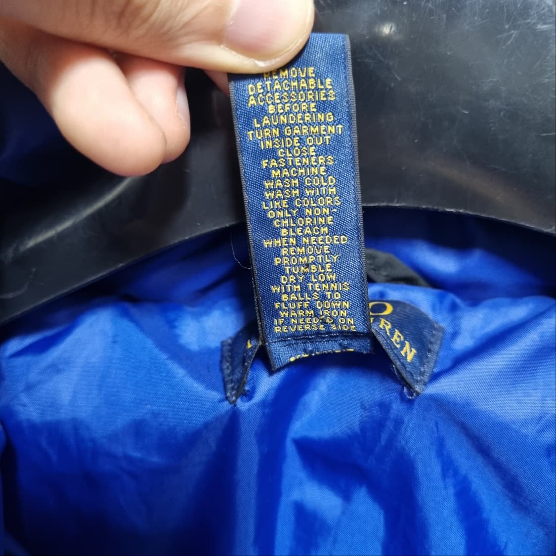 ( L ) 폴로 랄프로렌 블랙 패딩 점퍼 상품이미지7