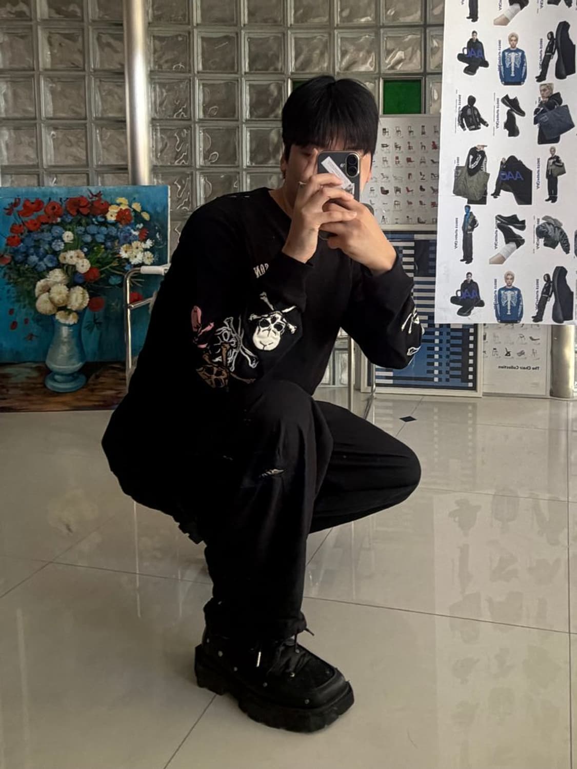 COLORFUL BONE LS TEE 컬러풀본 LS 티 NVLT-2517 상품이미지4