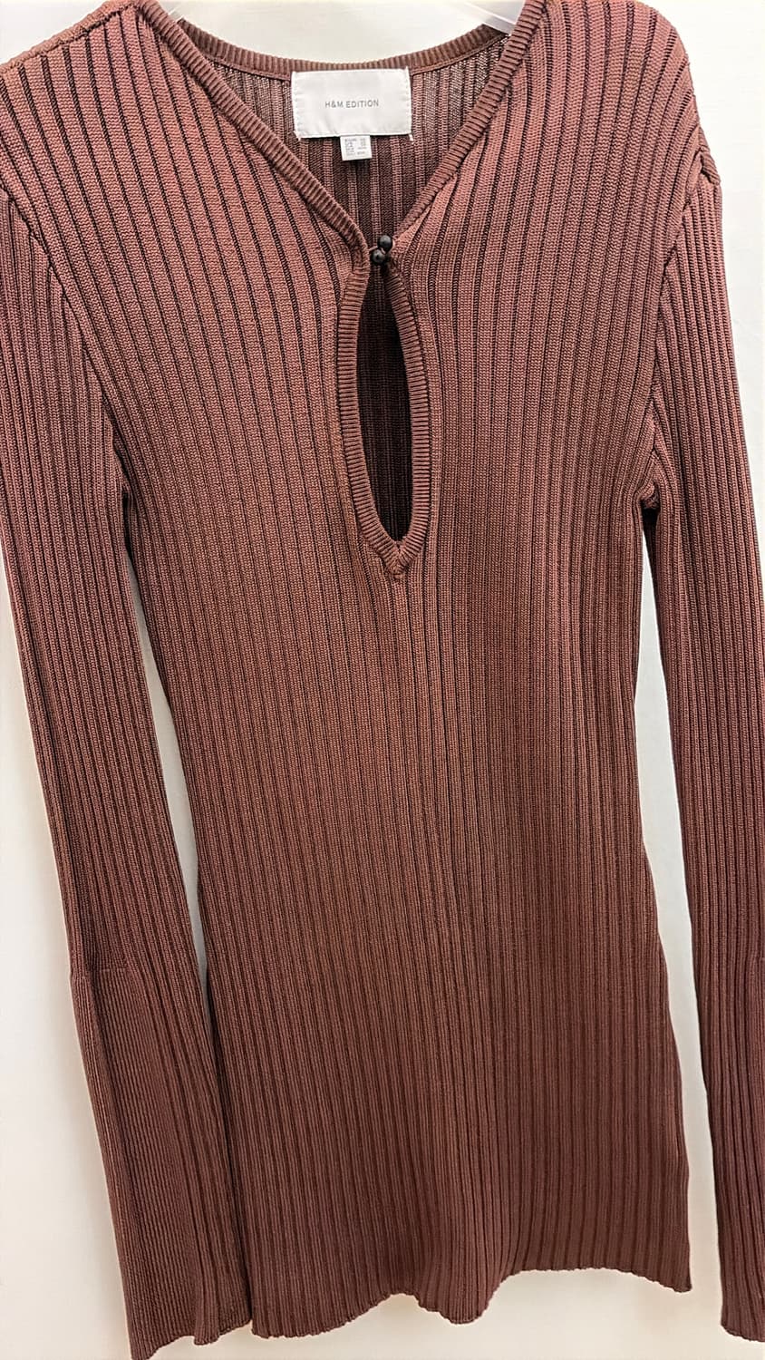 H&M EDITION 리브드 니트 브라운 상품이미지8