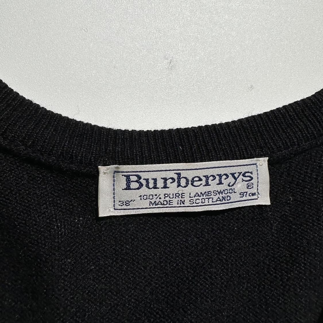 버버리 자수 로고 램스울 니트 조끼 상품이미지3