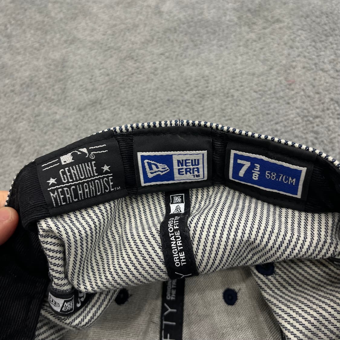 뉴에라 59fifty 스트라이프 뉴욕양키스 캡 상품이미지5