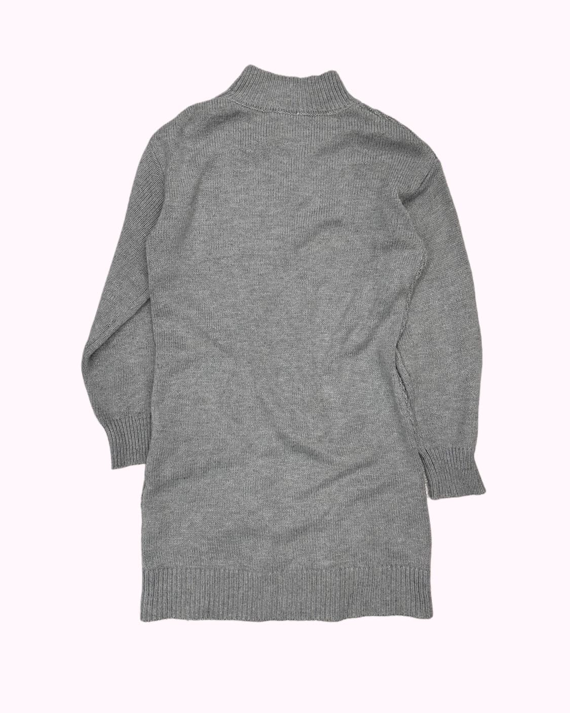 button detail grey knit dress 상품이미지4