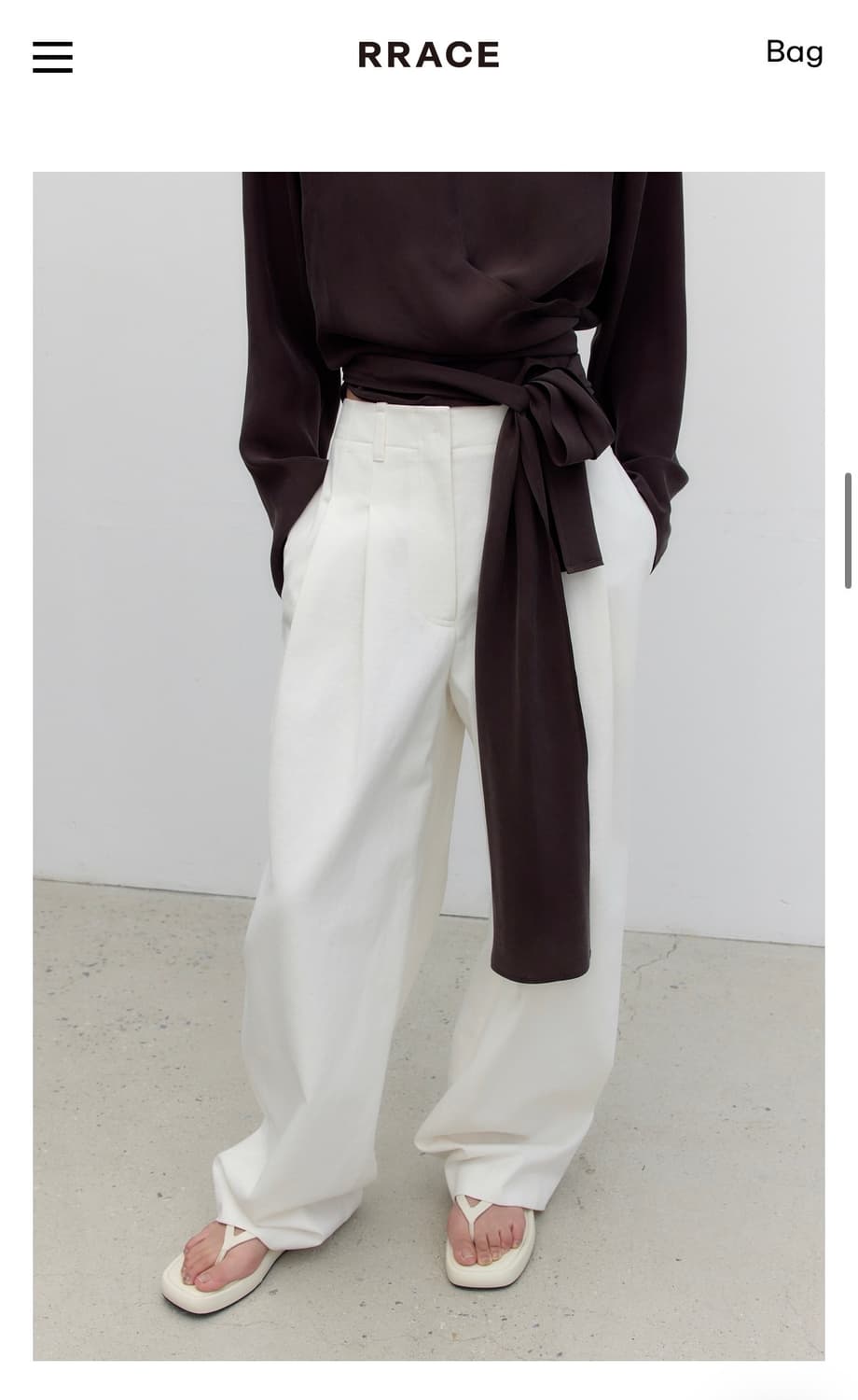 RRACE 브라운 블라우스 르메르 르셉템버 ore lfm 상품이미지2