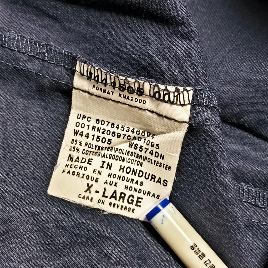 [XL] 디키즈(Dickies) 다크 네이비 워크셔츠 상품이미지6