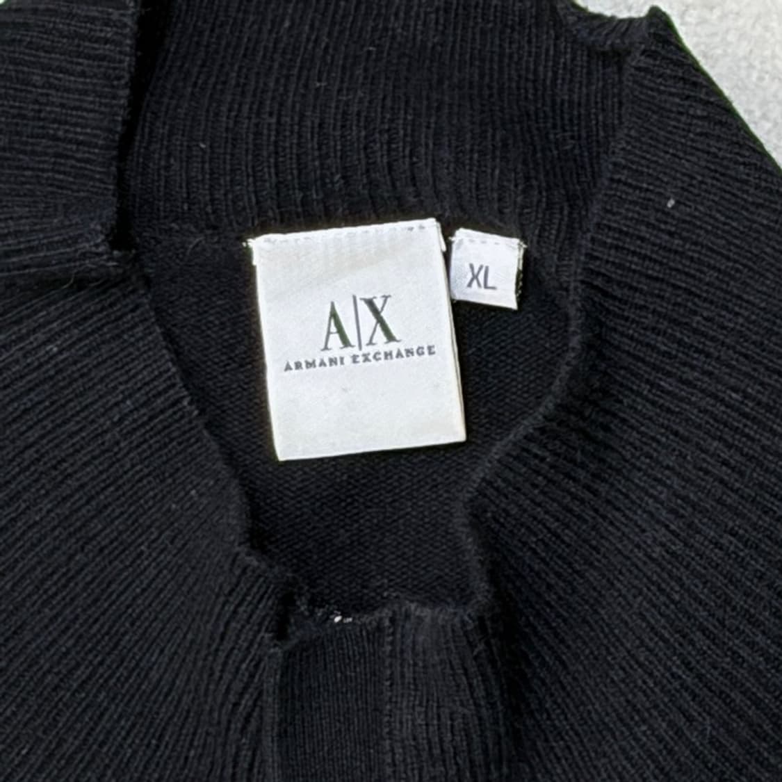 ARMANI EXCHANGE 캐시미어 하프 니트 집업 XL 상품이미지3