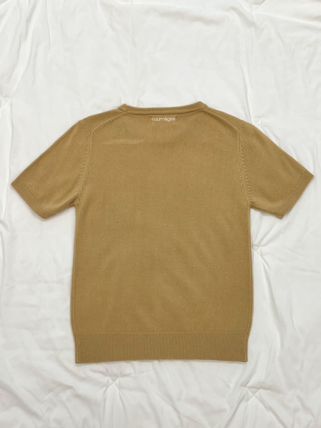 courreges / 꾸레쥬 베이지 반팔 니트   상품이미지6
