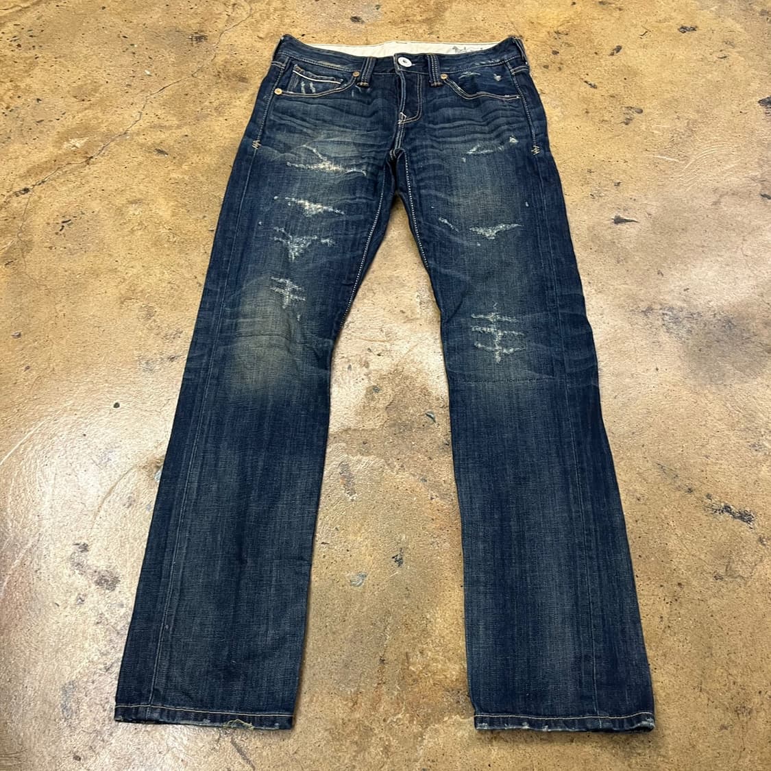 [정품/W30,L32] 리바이스 522 데미지 워싱진 청바지 b15 상품이미지2