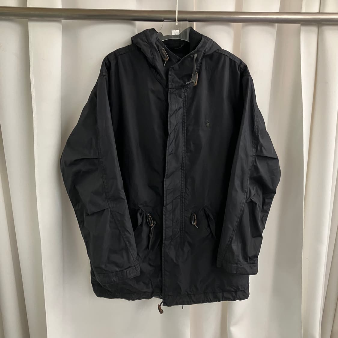 폴로 랄프로렌 블랙 유틸리티 후드 나일론 쉘 파카 95 상품이미지1