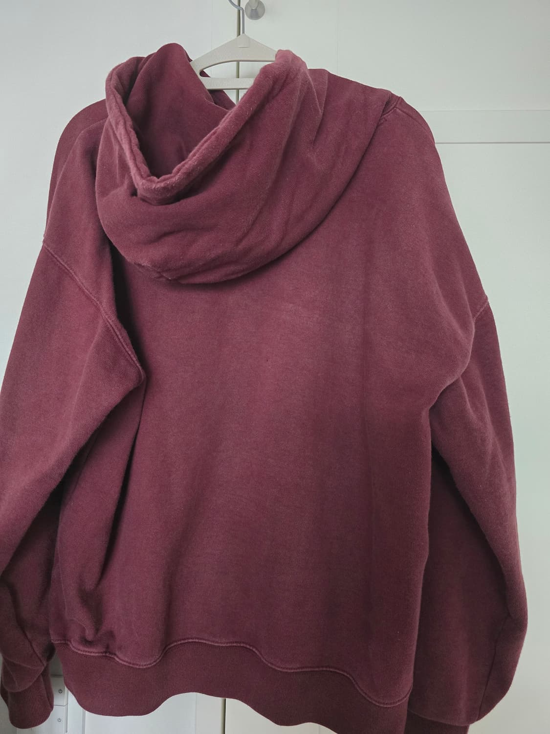 에즈카톤 스페이스 헤비코튼 후드 버건디 KMHD6723 상품이미지3