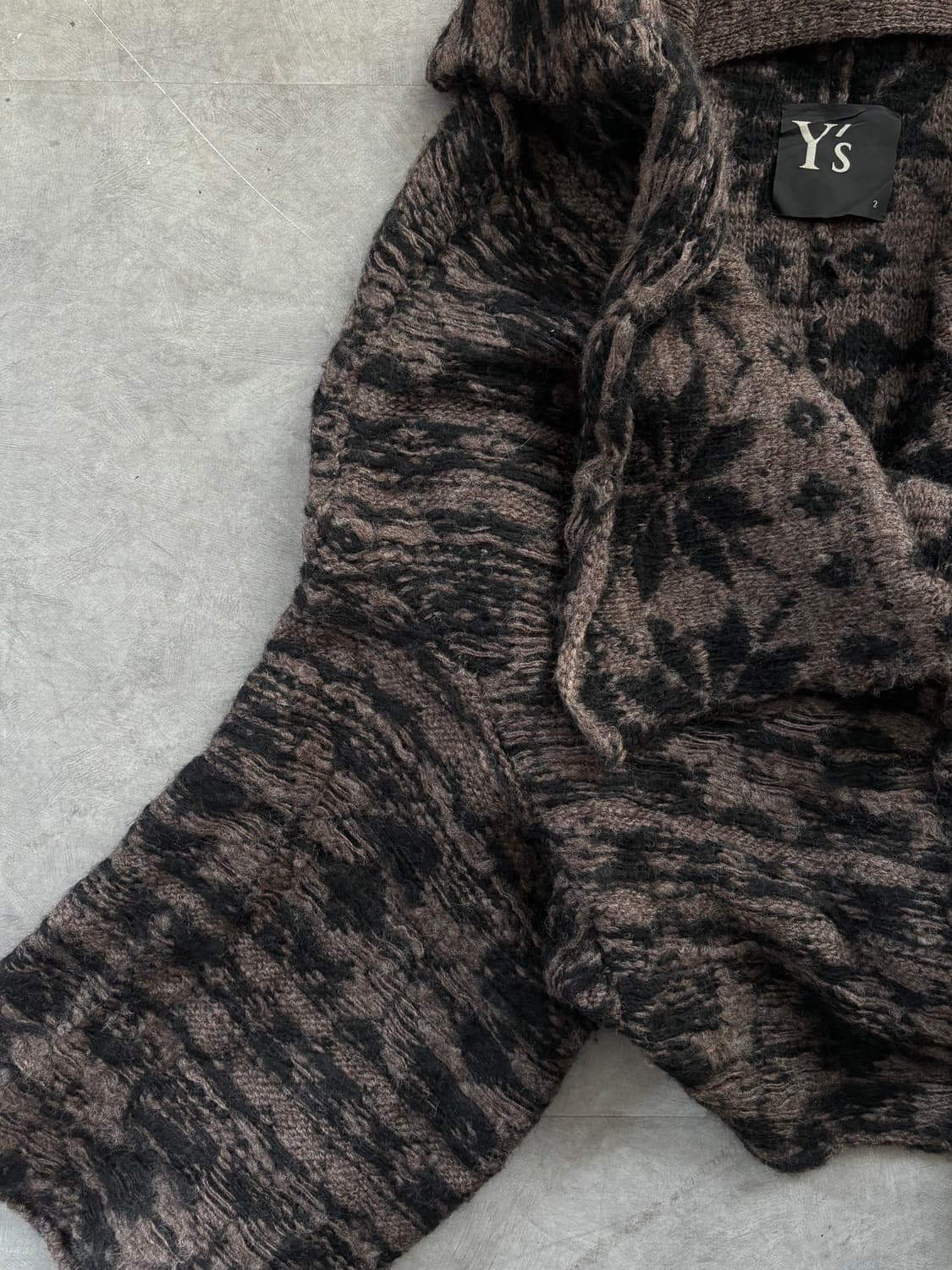 Y’s 요지야마모토 오픈 카라 가디건 상품이미지7