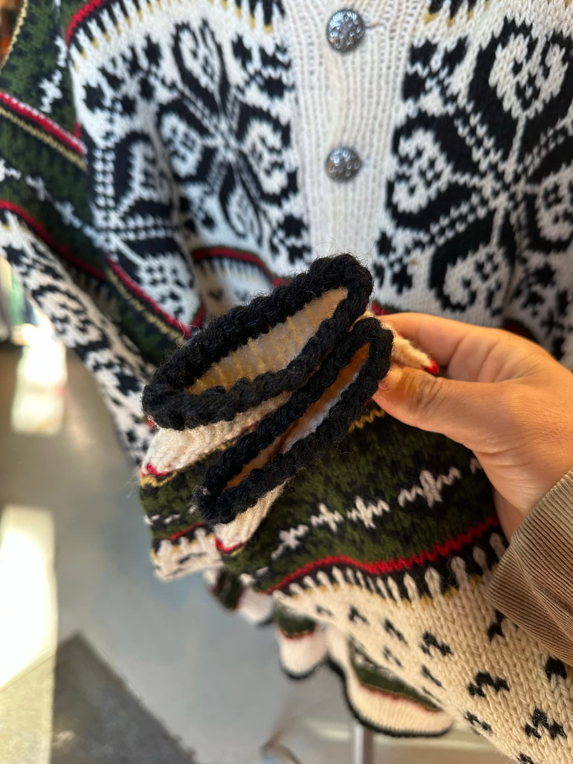 Sundt 핸드 니트 헤비 울 노르웨이 노르딕 스웨터 상품이미지6