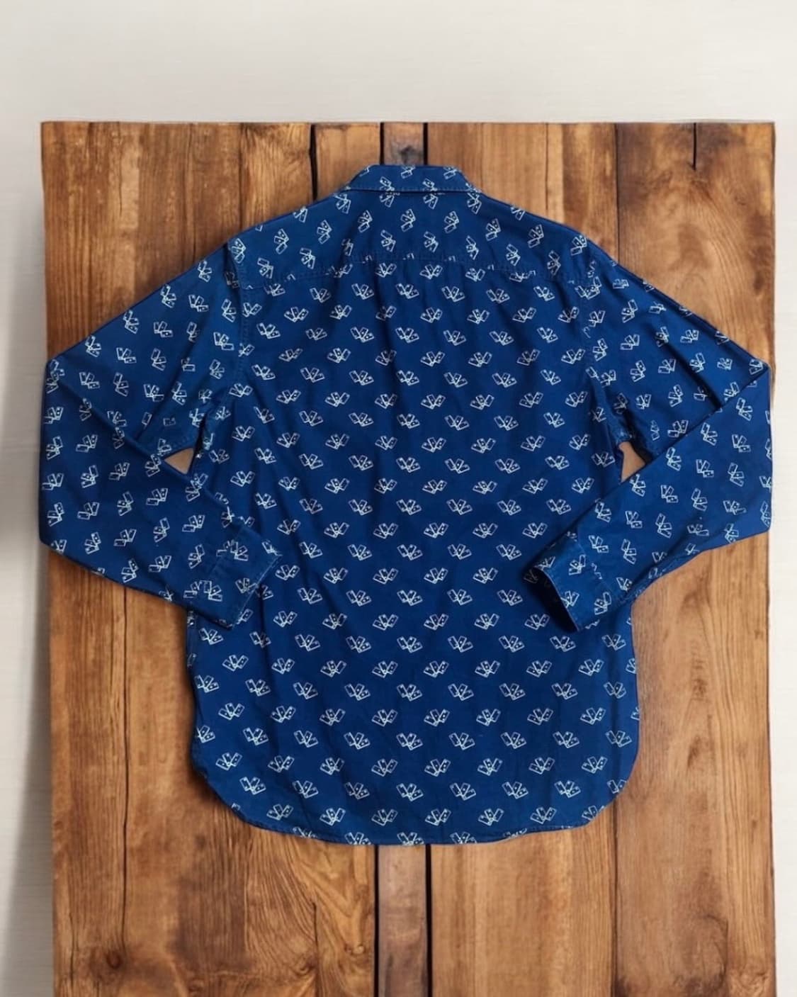 더블알엘 rrl 인디고 클럽 플레잉 카드 워크 셔츠 상품이미지2