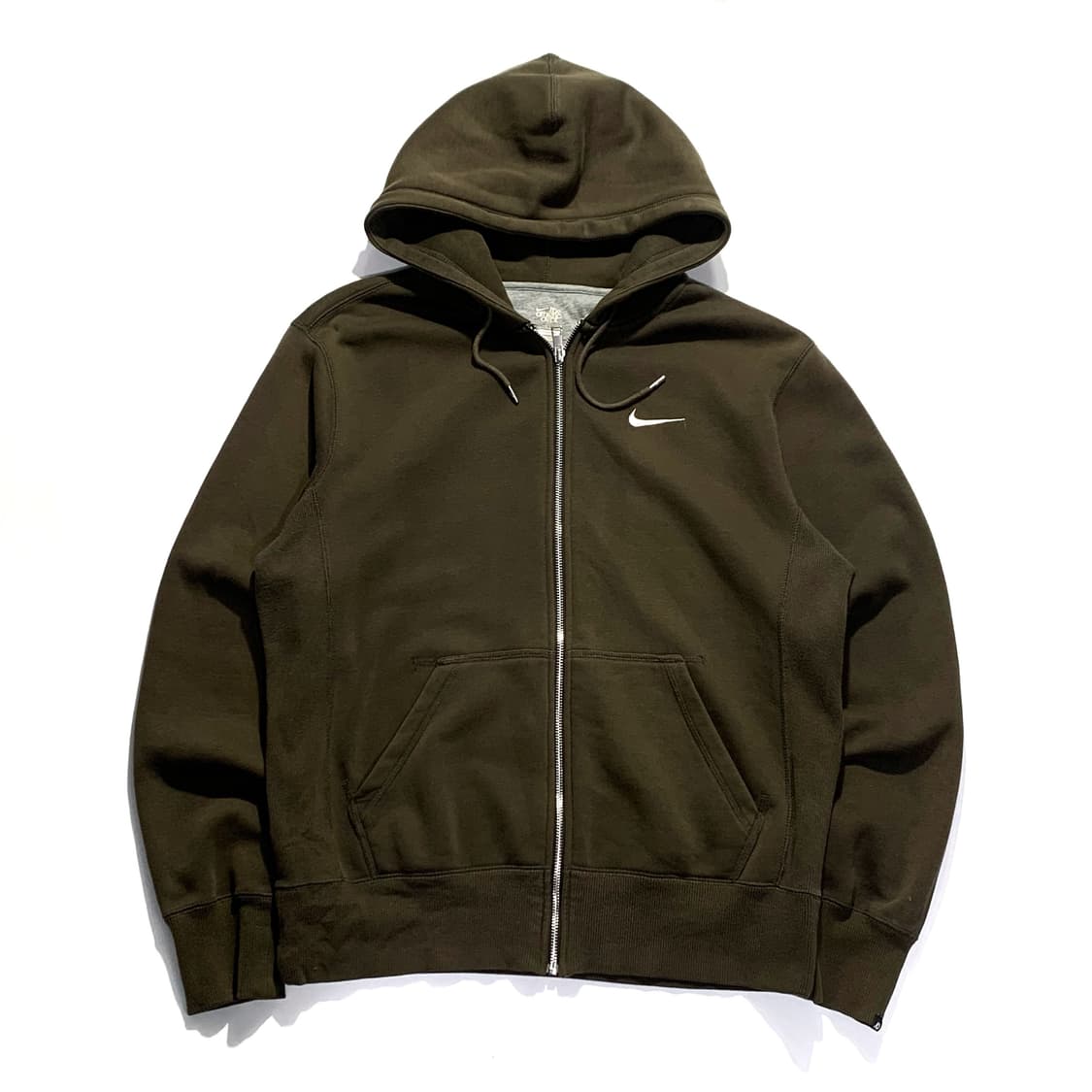 나이키 빈티지 카키 후드집업 상품이미지1