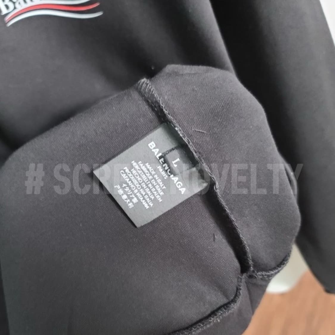 발렌시아가 레드웨이브 코튼 맨투맨 상품이미지10