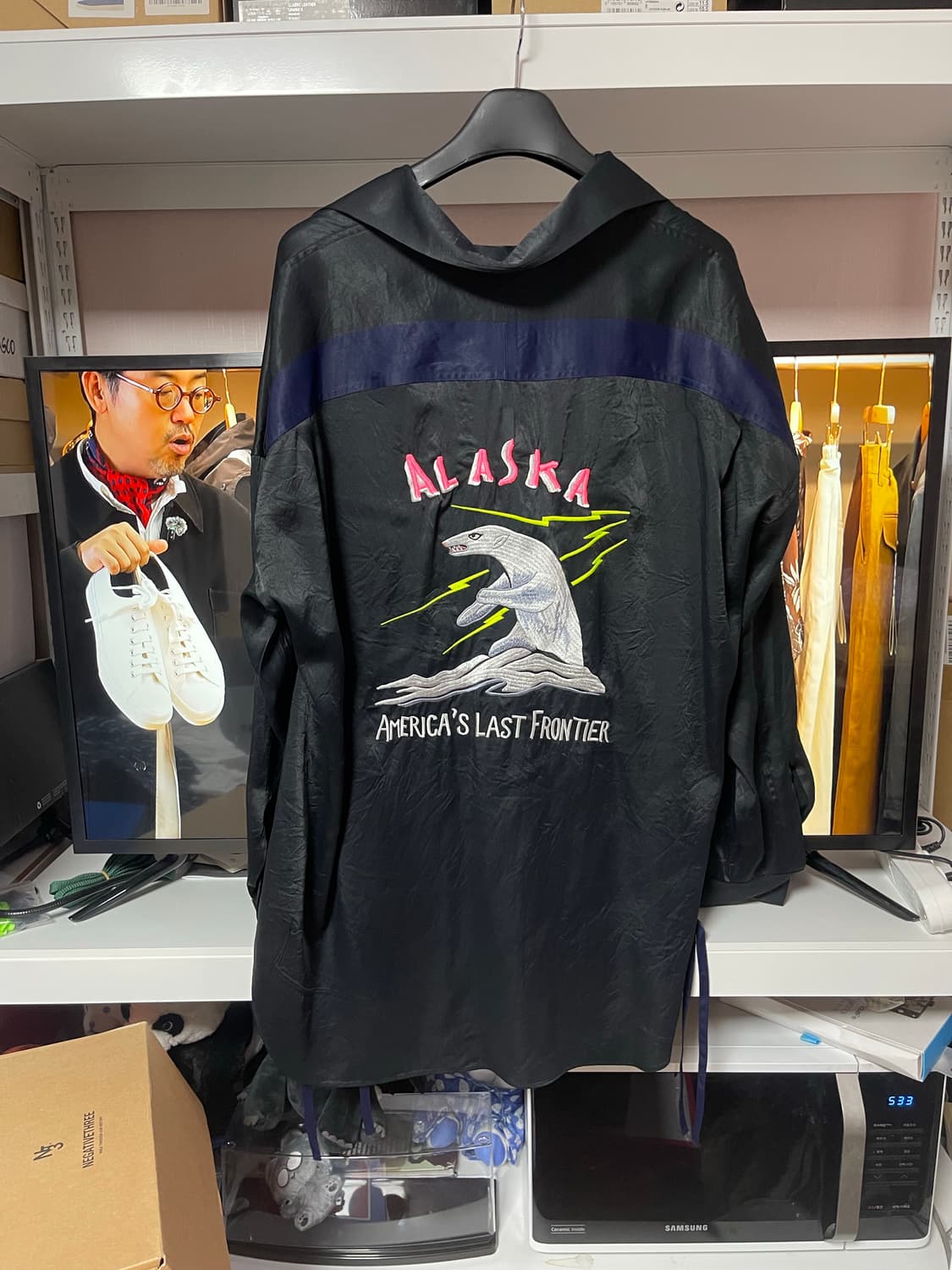 FACETASM 스카 셔츠 블랙 상품이미지3