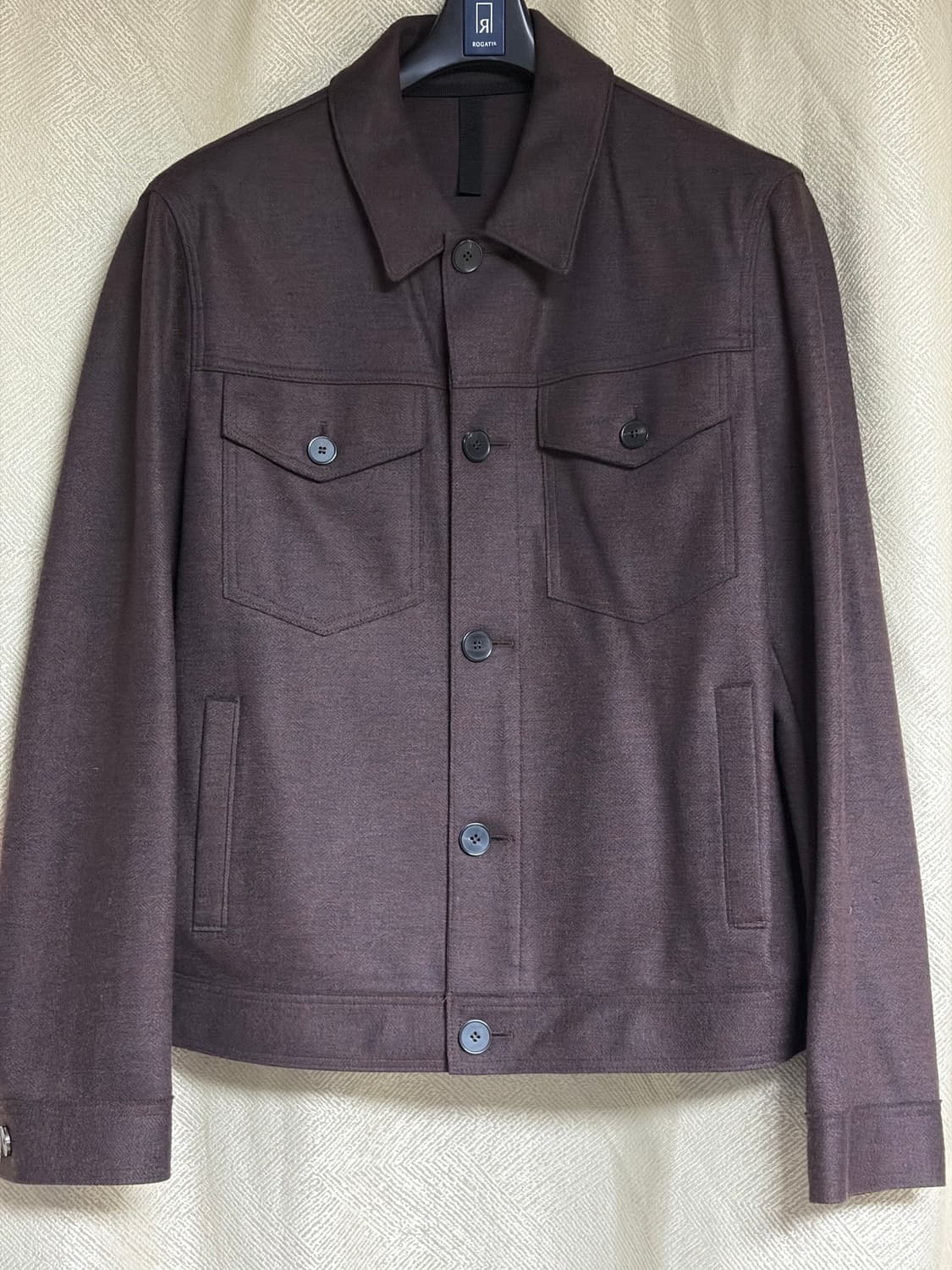 [50] 해리스 워프 런던 버진 울 웨스턴 자켓 브라운 상품이미지1