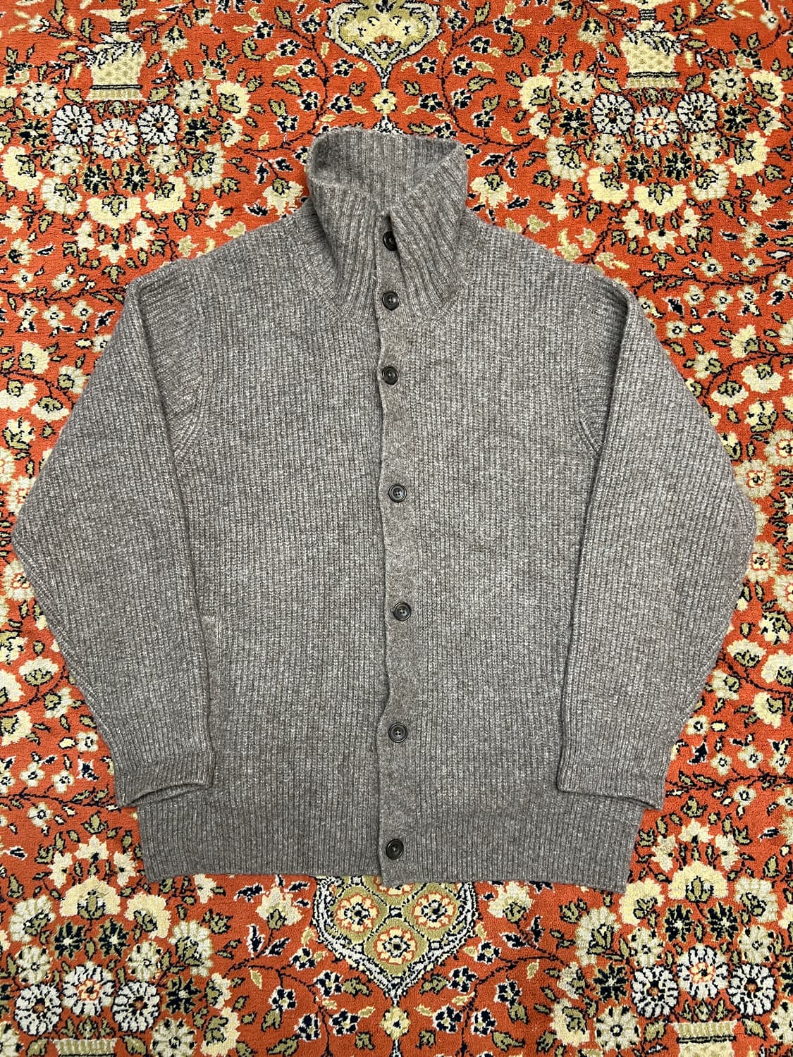 [XL] 유니클로 하이넥 브라운 가디건 상품이미지2