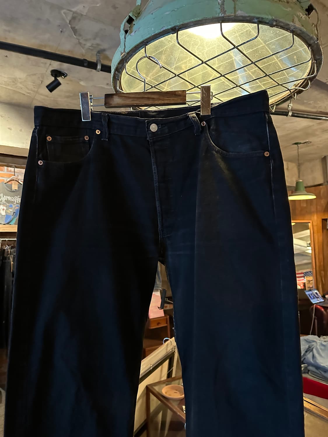 90s USA 빈티지 리바이스 501 0660 블랙진 흑청 데님 팬츠 상품이미지2