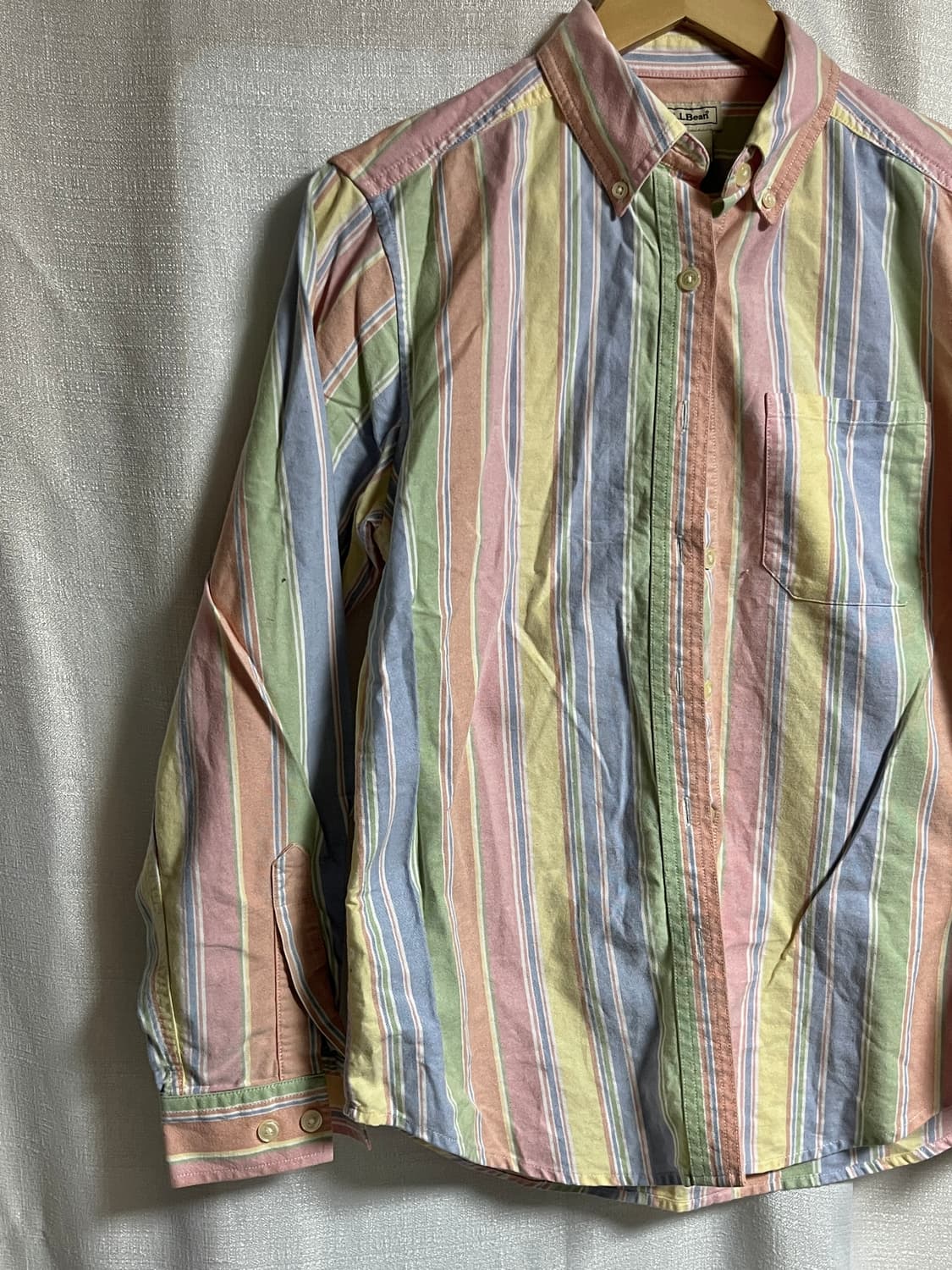 L.L.Bean 엘엘빈 오버핏 스트라이프 셔츠 XS 상품이미지2
