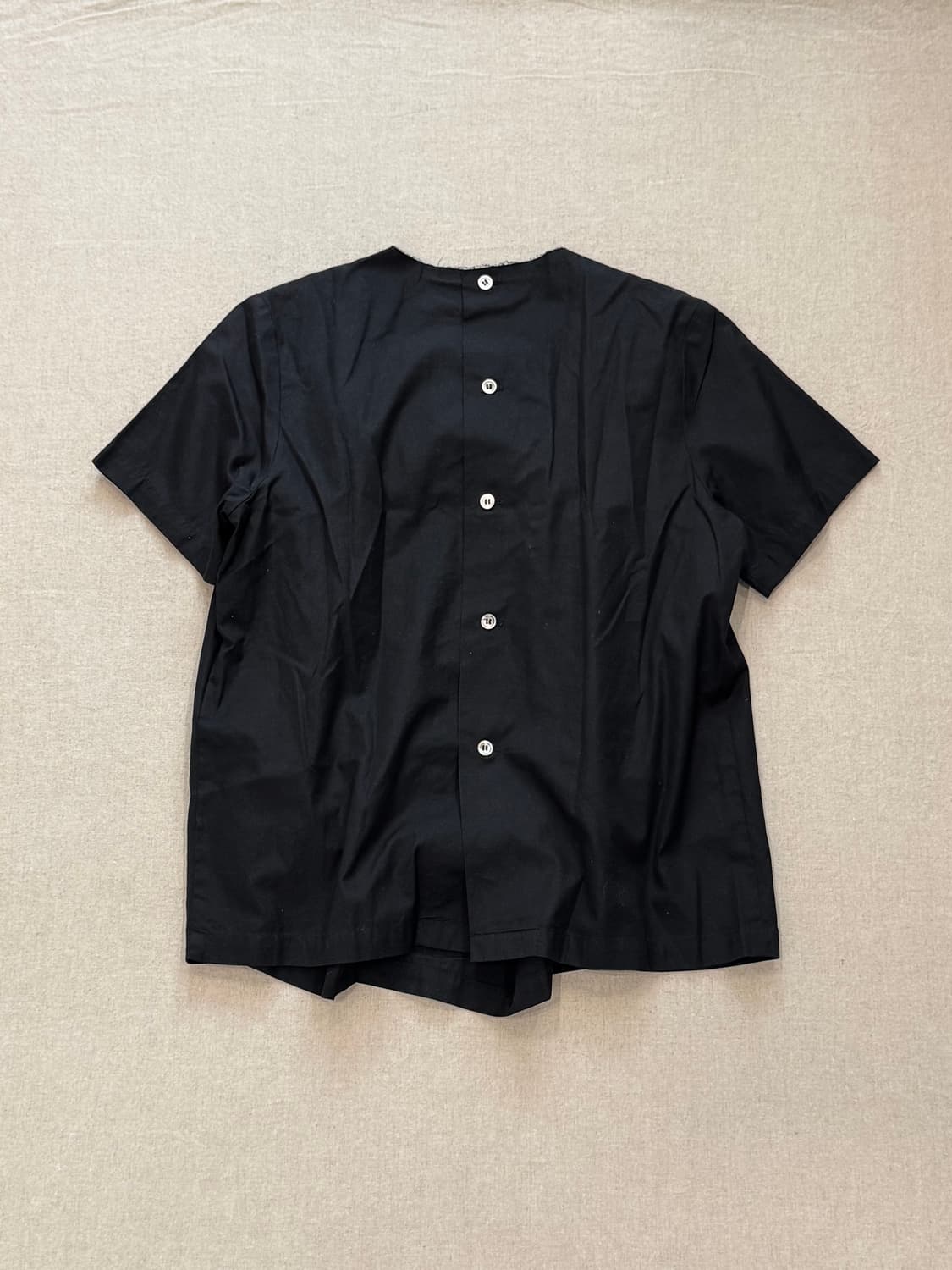 꼼데가르송 robe de chambre 02ss 리본 개더 블라우스 셔츠 상품이미지5