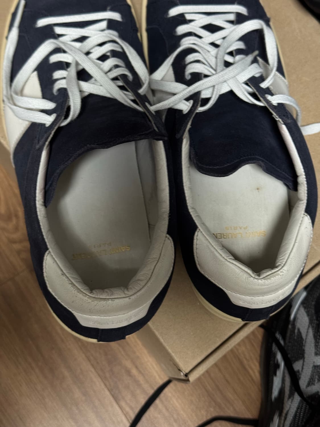 Saint Laurent 다크 블루 스웨이드 스니커즈 260 41 상품이미지4