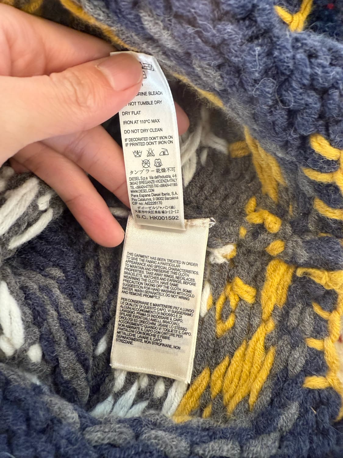 디젤 니트 이어플랩 비니 상품이미지3