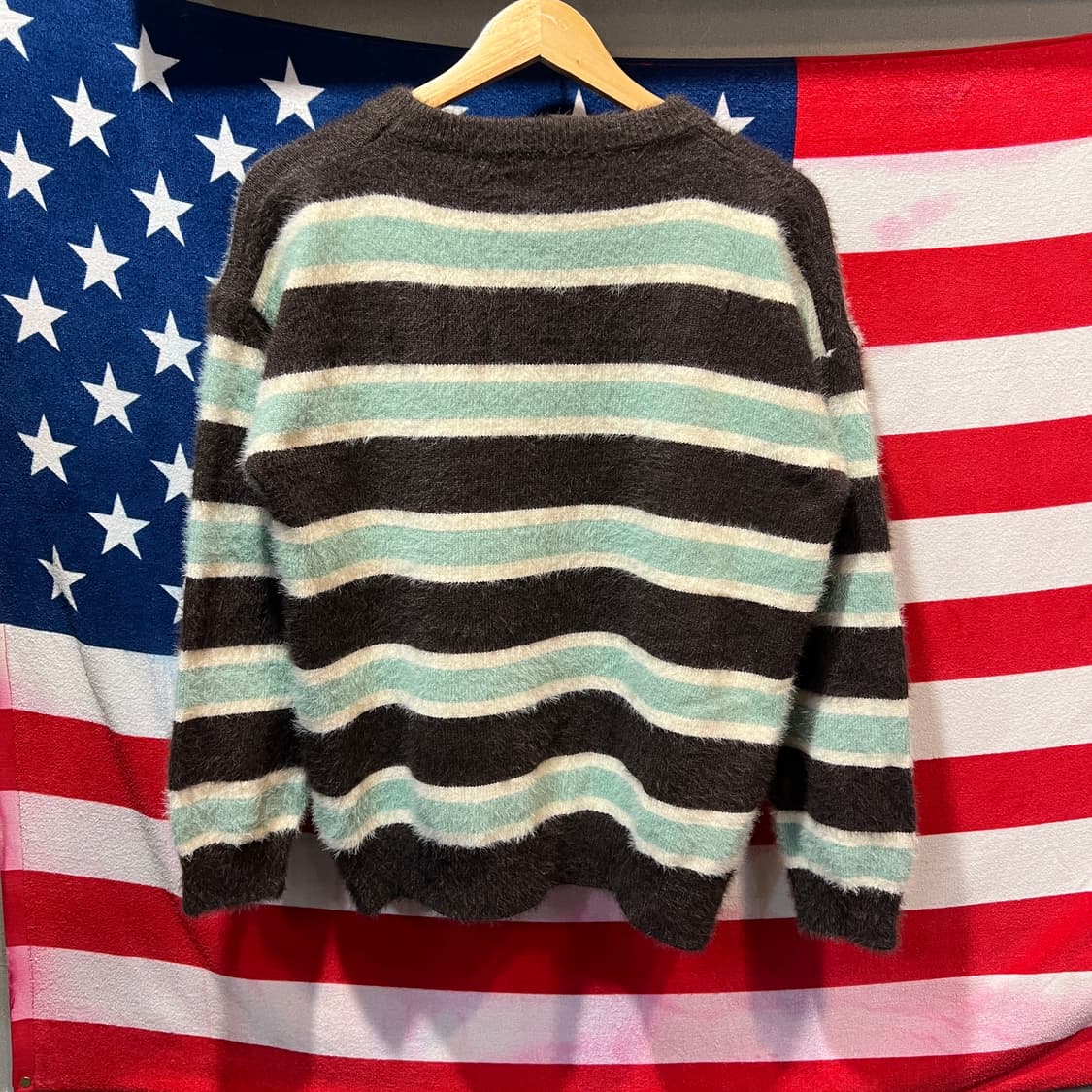 빈티지 스트라이프 앙고라 니트 상품이미지3