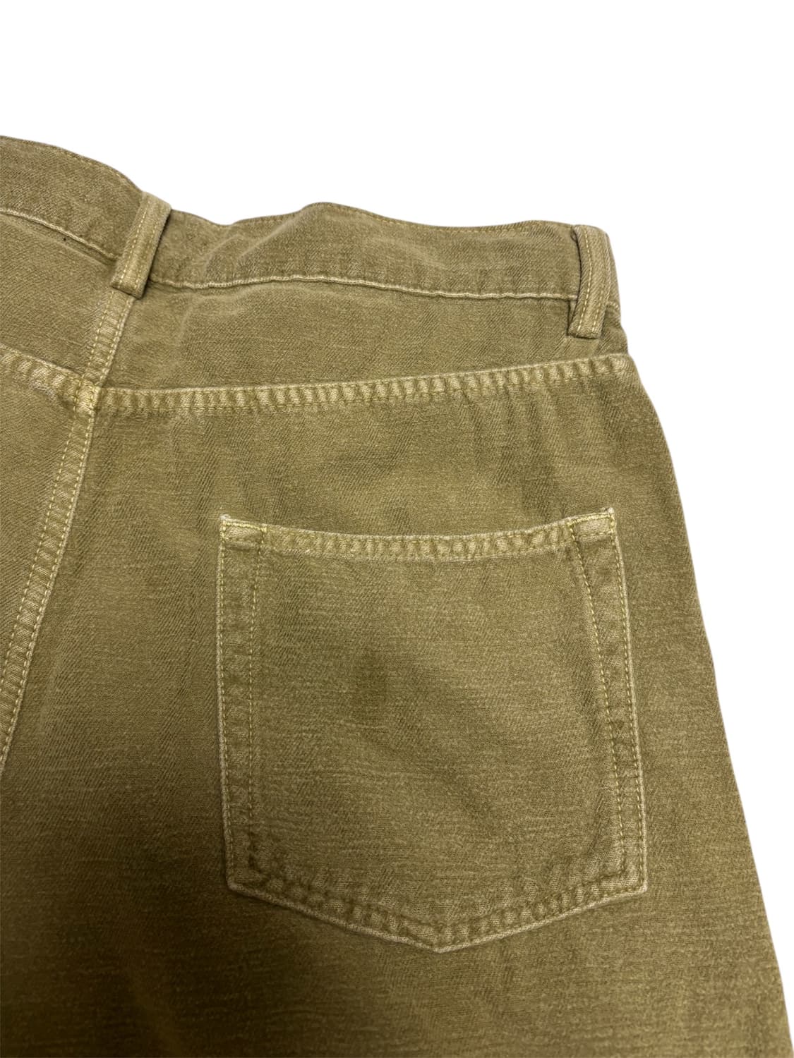 [정품] 아워레가시 포멀 컷 브러쉬드 코튼팬츠 카키그린 48사이즈 상품이미지10