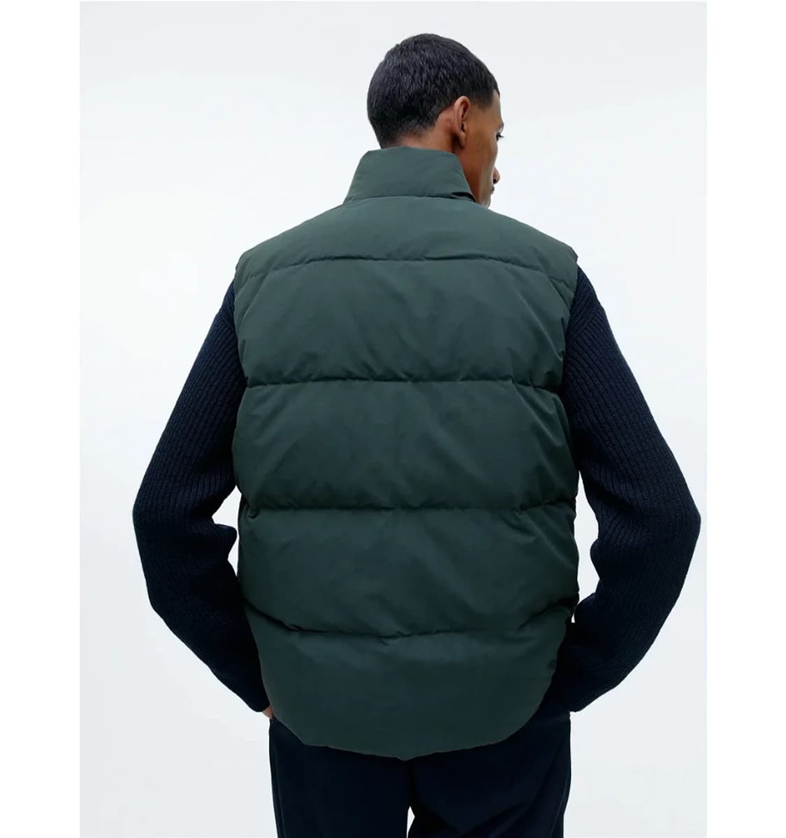 아르켓 Arket 패디드 다운 베스트 다크그린 패딩조끼 M 상품이미지4
