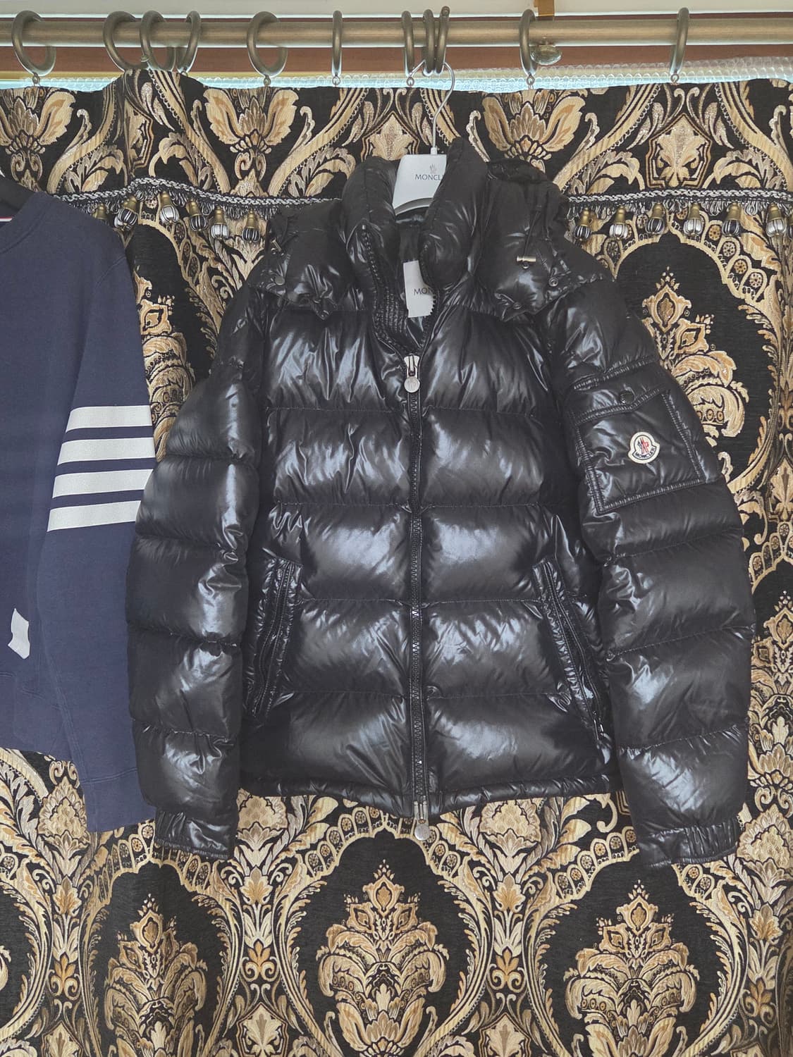 [풀구성]몽클레어 마야 블랙 유광 패딩 3 상품이미지1