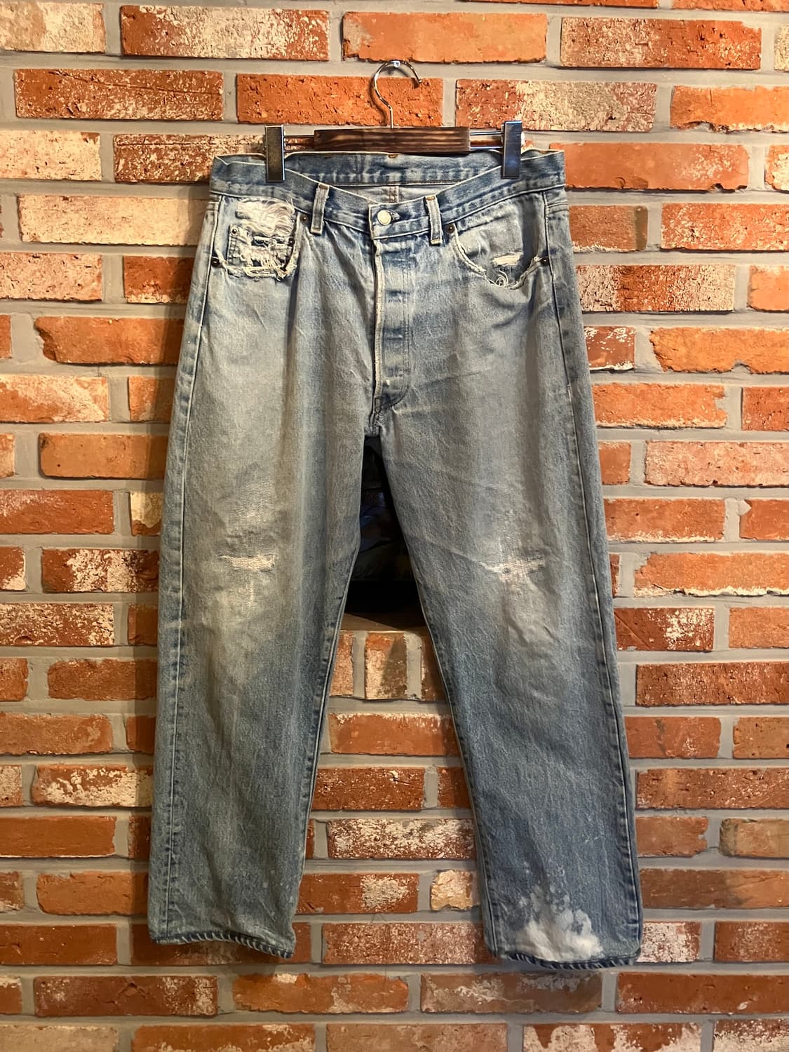 80s USA 빈티지 리바이스 501 데님 팬츠 상품이미지2