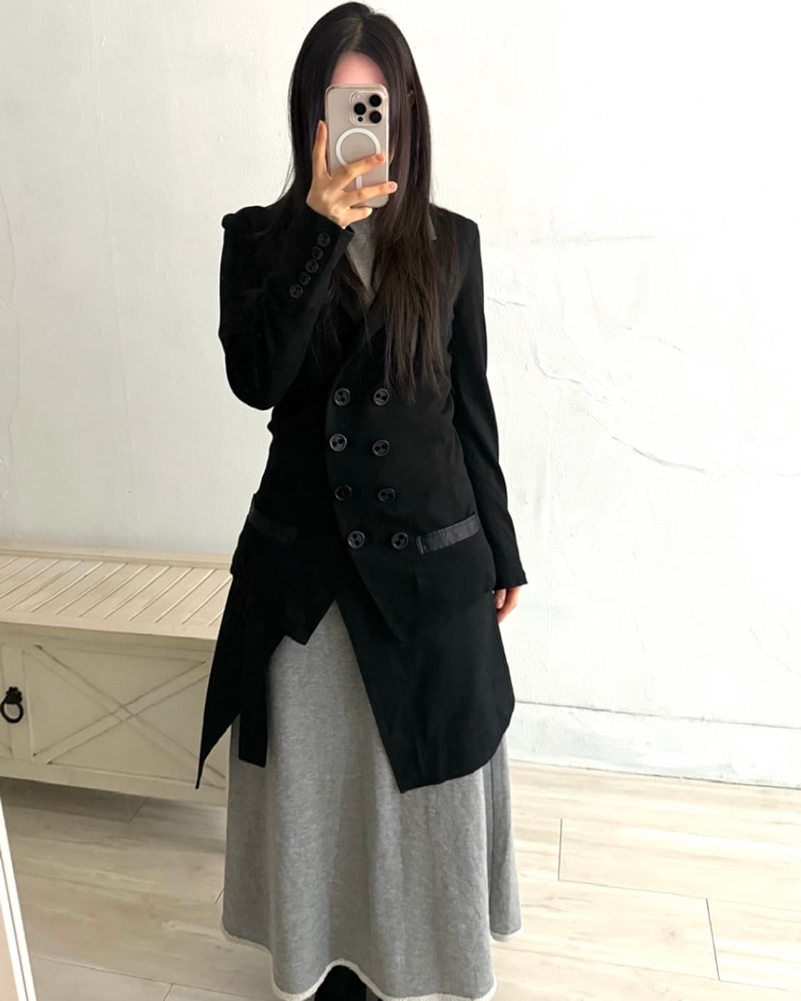 Black Dubble Button Jacket 상품이미지6