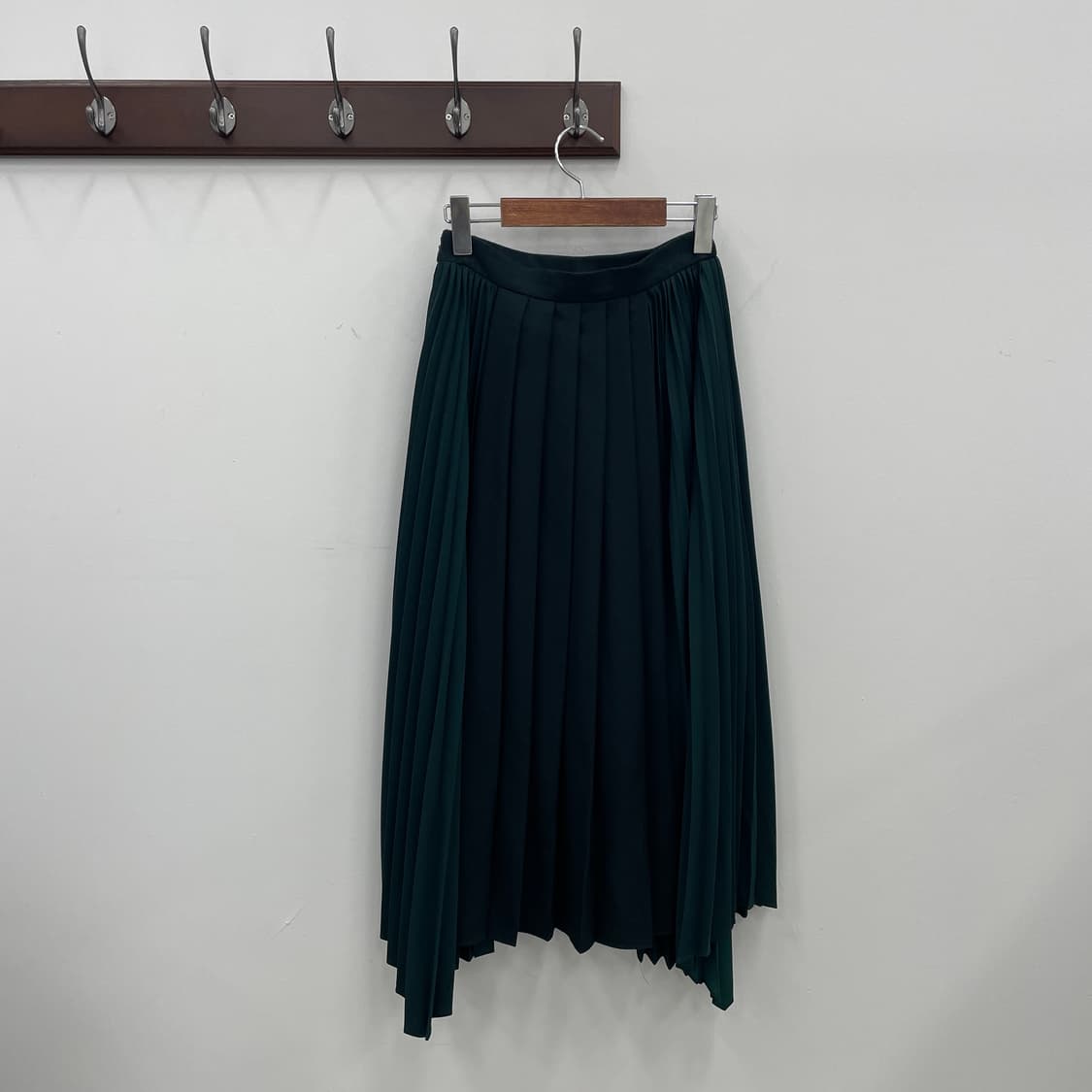 준지 비대칭 언발란스 플리츠 롱 스커트 상품이미지2