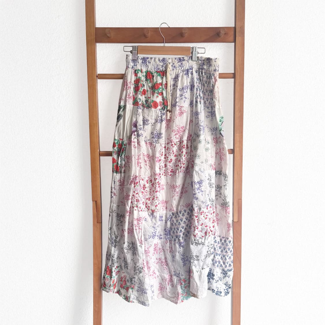 꽃조각 패치워크 스커트 상품이미지1