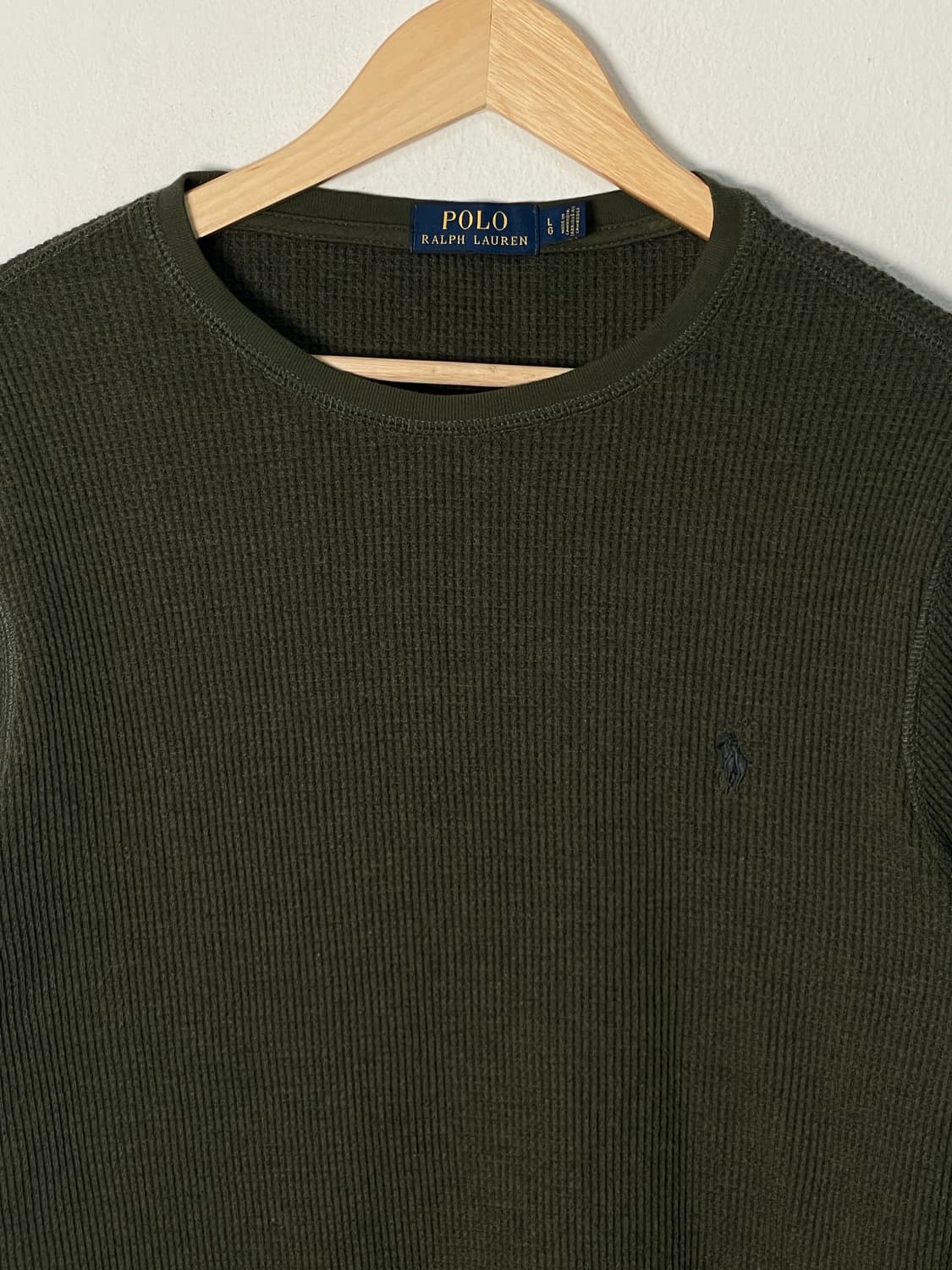 폴로 카키 와플 니트  상품이미지4