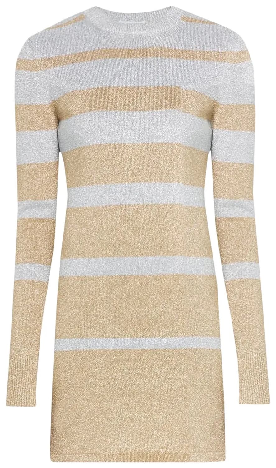 [파코라반] 실버 메탈릭 니트 드레스 새제품 상품이미지3