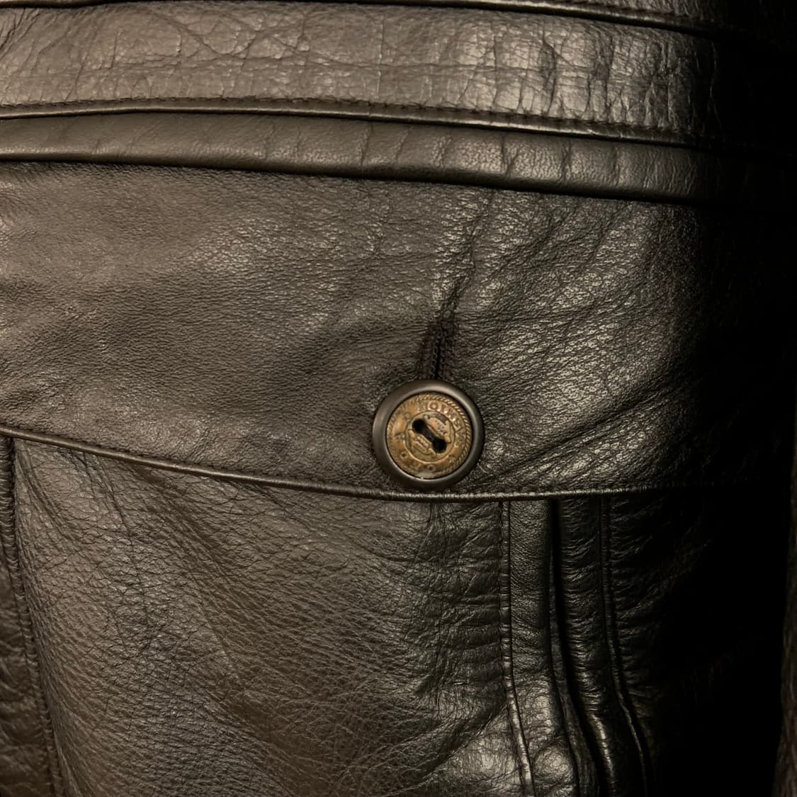 일본 빈티지 레더코트 상품이미지4