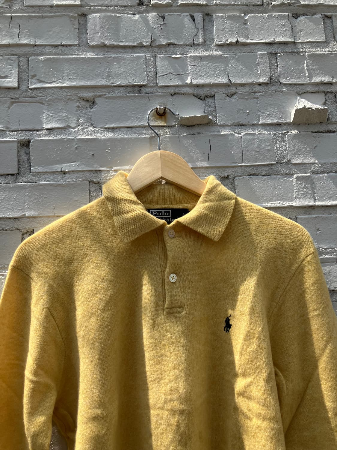 Polo Ralph Lauren 옐로우 램스 울 니트 폴로 상품이미지2