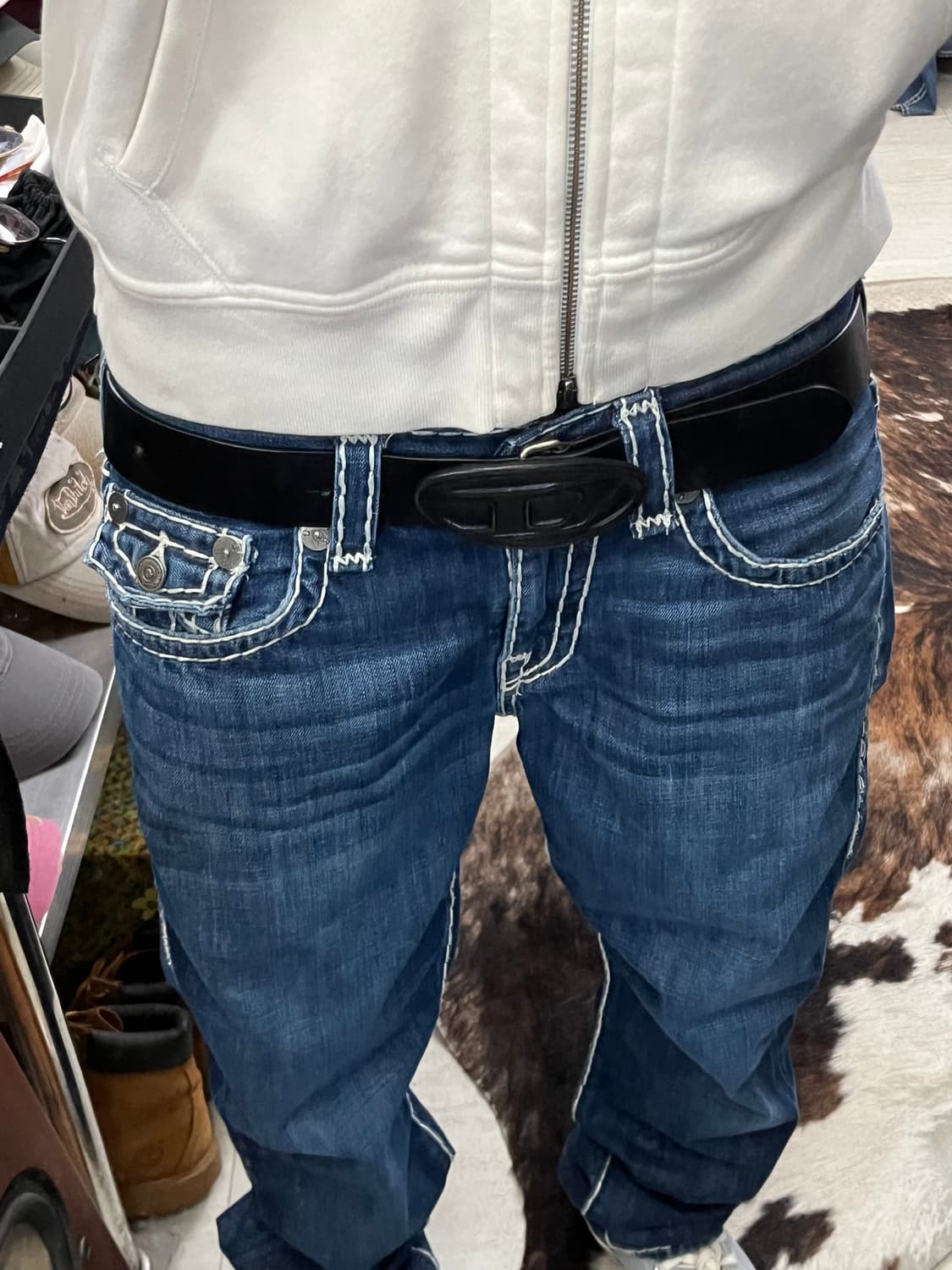 DIESEL B-1DR LEATHER BELT 상품이미지2