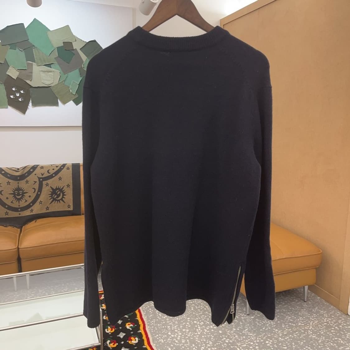 아크네스튜디오 모던 사이드 지퍼 메리노 울 니트 XXS C07278 상품이미지4