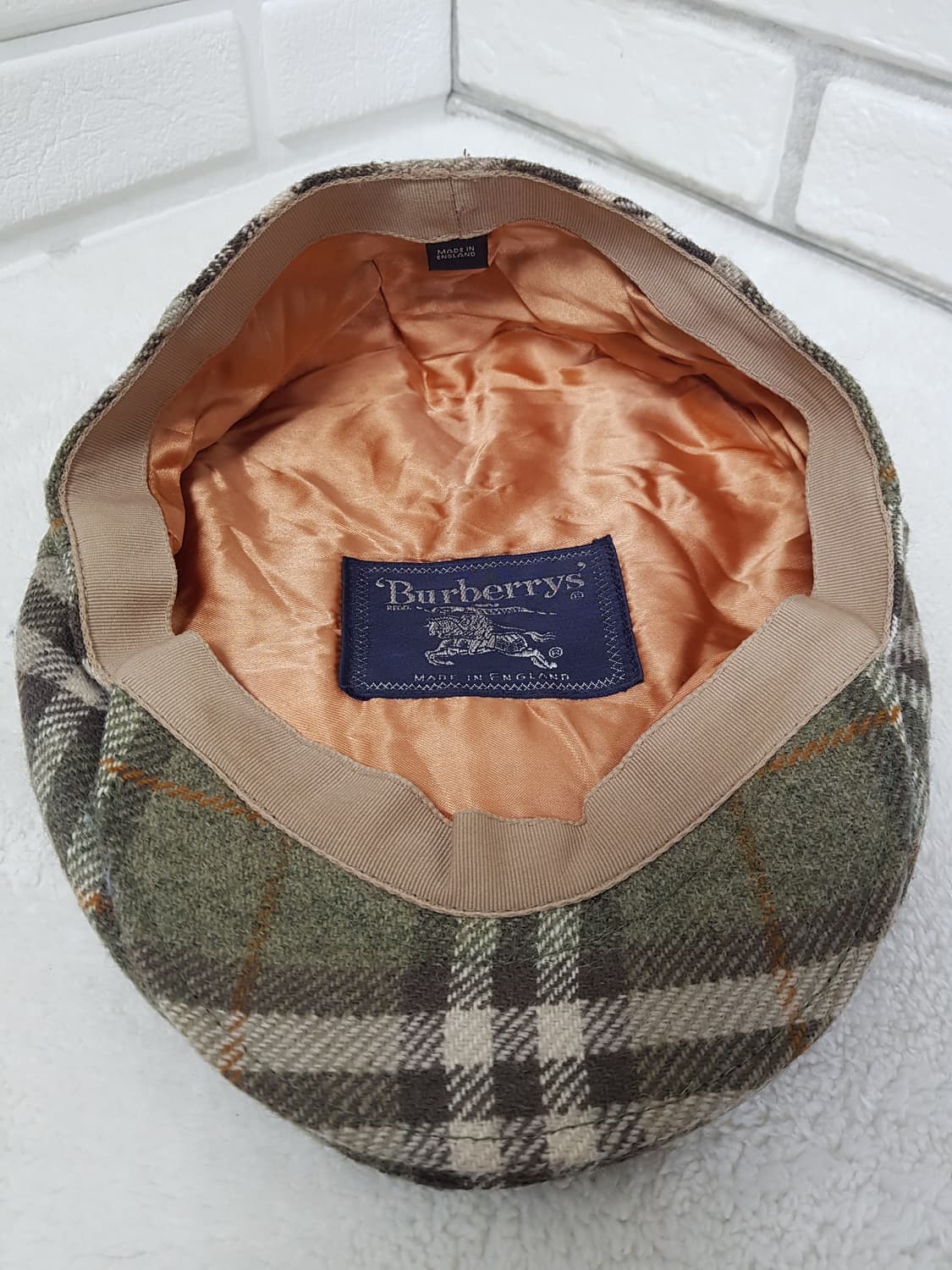 [L/58/정품] 버버리 빈티지 체크 남성 울 헌팅캡 상품이미지5