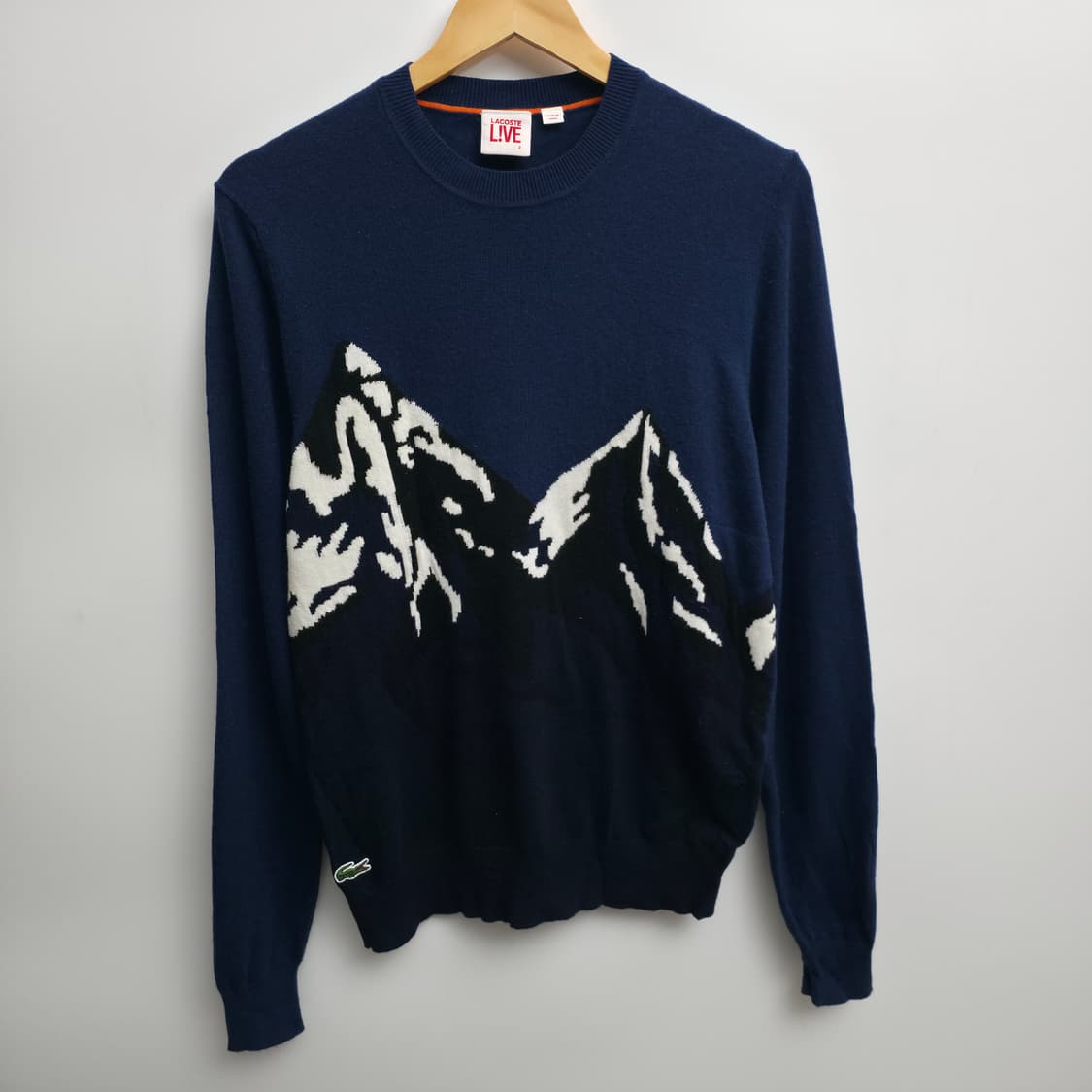 [M] 라코스테 라이브 네이비 마운틴 니트 상품이미지1