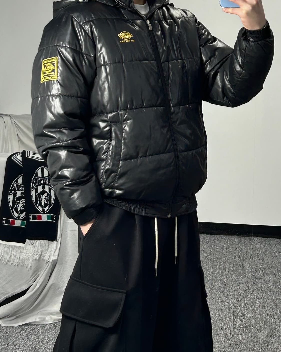 디키즈 빅로고 유광 패딩 상품이미지2